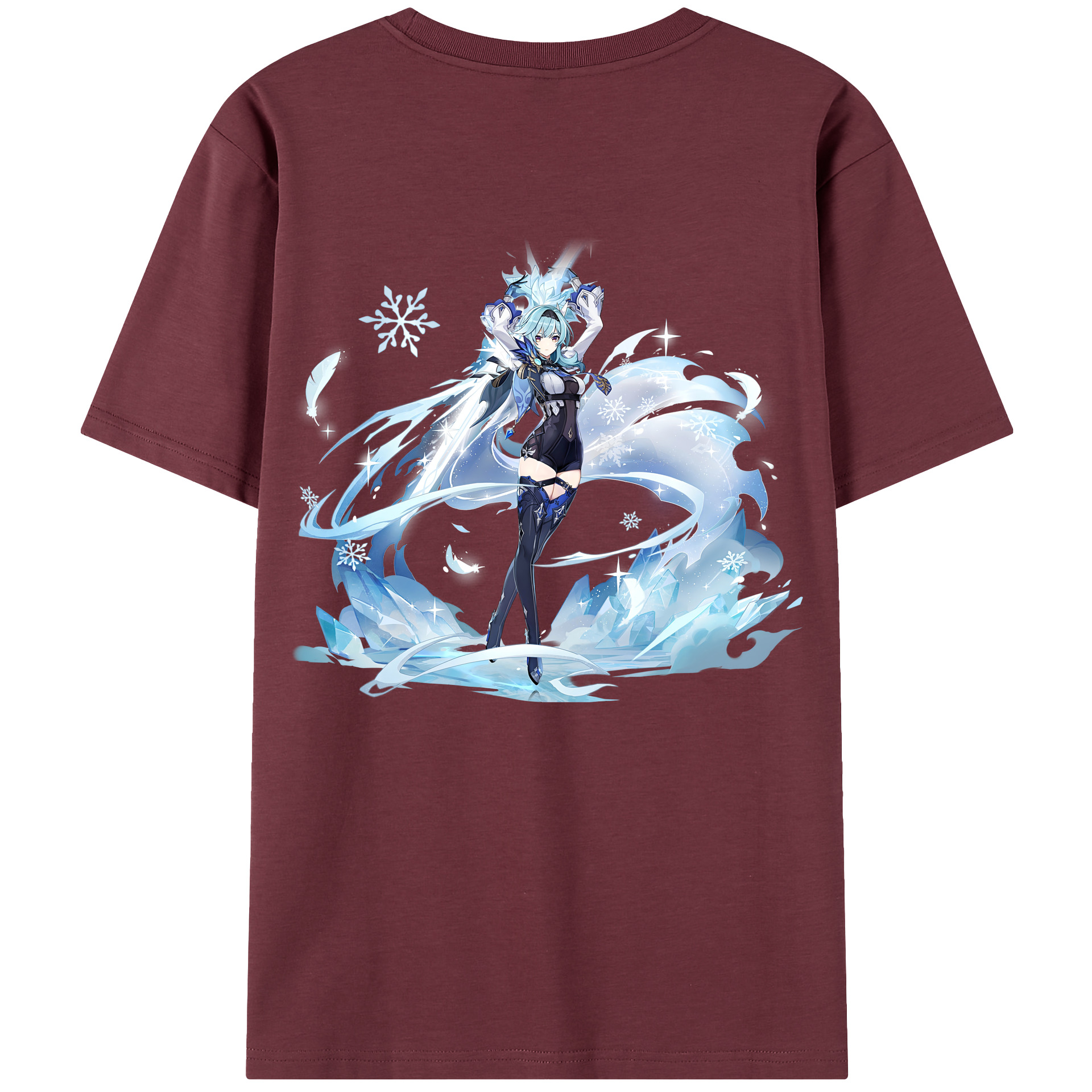 げんし神 优菈 ゆうら genshin Yūra 綿100％半袖Tシャツ（背面プリント）